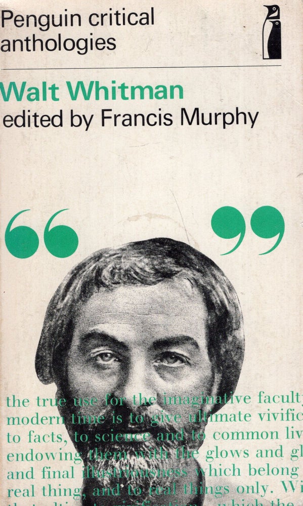 Item #285706 Walt Whitman. Francis Murphy.