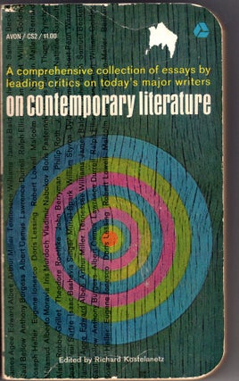 Item #285725 On Contemporary Literature