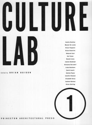 Item #286261 Culture Lab 1. Brian ed Boigon