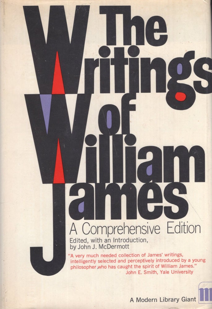 Item #289419 The Writings of William James: A Comprehensive Edition (Modern Library Giant, No. G96). William James.
