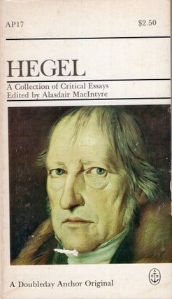 Item #290116 Hegel - A Collection of Critical Essays. [Modern Studies in Philosophy]....