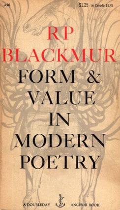 Item #292033 Form & Value in Modern Poetry. R. P. Blackmur, Edward Gorey, Baskin, Leonard