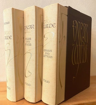 Item #293296 Oscar Wilde in 3-Vol Box Set (Stories, Plays, Poems, Essays, Letters) [Folio Society...