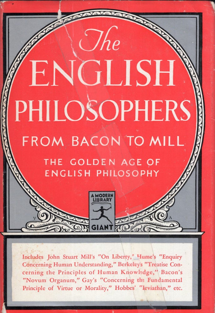 Item #293740 The English Philosophers from Bacon to Mill: The Golden Age of English Philosophy (Modern Library Giant #G47.1). Edwin A. Burtt.