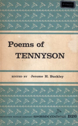 Item #295729 Poems of Tennyson. Jerome H. Buckley