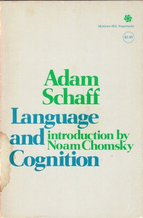 Item #297019 Language and Cognition (English and Polish Edition). Adam Schaff