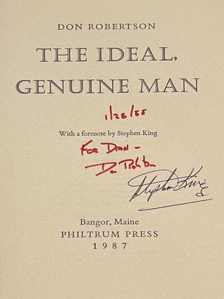 The Ideal, Genuine Man - SIGNED BY STEPHEN KING