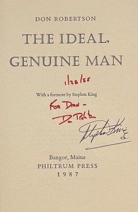 The Ideal, Genuine Man - SIGNED BY STEPHEN KING