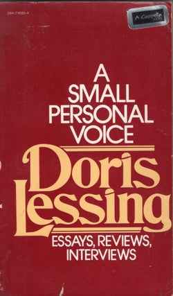 Item #301447 A Small Personal Voice V685. Doris Lessing