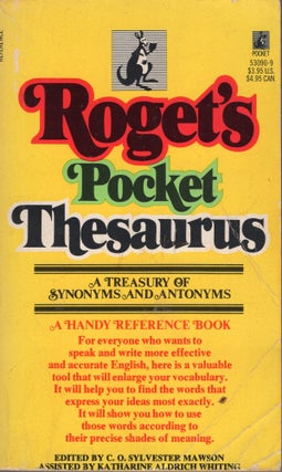 Item #303543 Roget's Pocket Thesaurus
