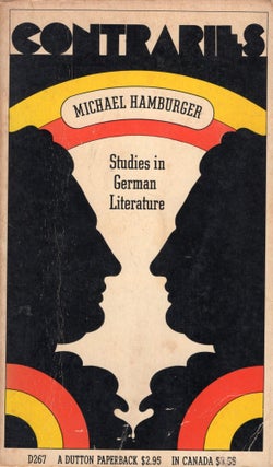 Item #306073 Contraries: Studies in German Literature. Michael Hamburger