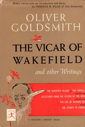 Item #307752 The Vicar of Wakefield and Other Writings, No. 291. Oliver Goldsmith, Frederick W....