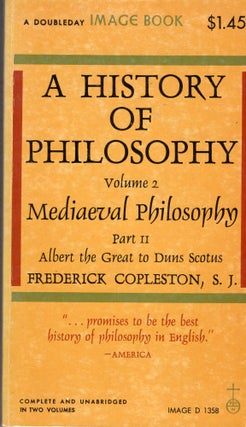 Item #310755 A History of Philosophy Medieval Volume 2 Part II Albert the Great to Duns Scotus --...
