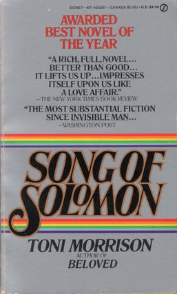 Item #311727 Song of Solomon (Signet). Toni Morrison