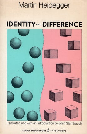 Item #311747 Identity and Difference. Martin Heidegger