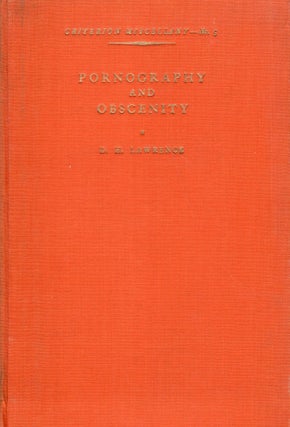 Item #316320 Pornography and Obscenity. Criterion Miscellany No. 5. D. H. LAWRENCE