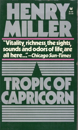 Item #316439 Tropic of Capricorn -- B-59. Henry Miller