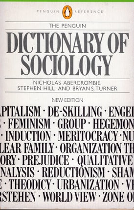 Item #316974 Dictionary of Sociology, The Penguin: Second Edition (Reference). Nicholas...