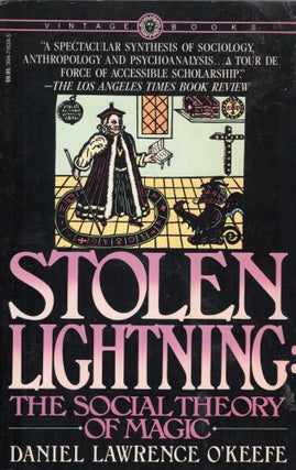 Item #318227 Stolen Lightning (Vintage Books, V634 ). Daniel Lawrence O'Keefe