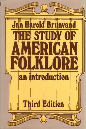 Item #319543 The Study of American Folklore. Jan Harold BRUNVAND