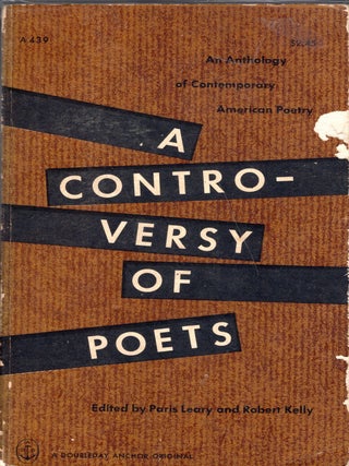 Item #331615 A Controversy of Poets; An Anthology of Contemporary American Poetry (A439). Paris...
