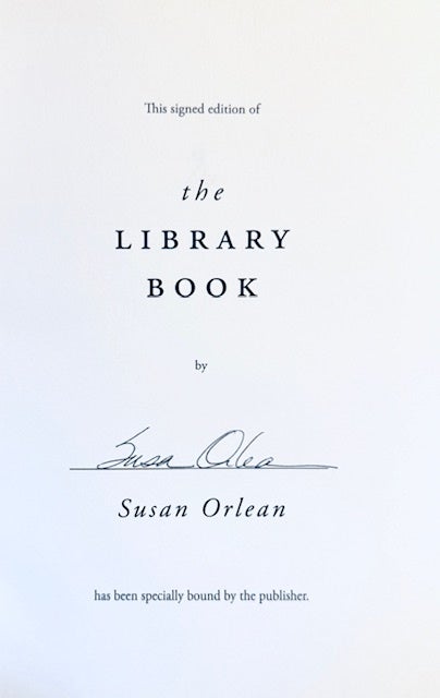 The Library Book | Susan Orlean | First Edition