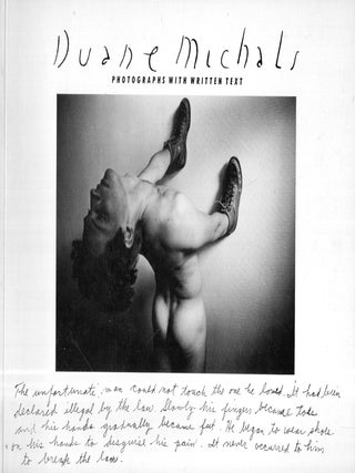 Item #337888 Duane Michals: Photographs With Written Text. Duane Michals