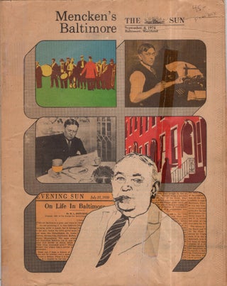 Item #351441 Mencken's Baltimore. H. L. Mencken