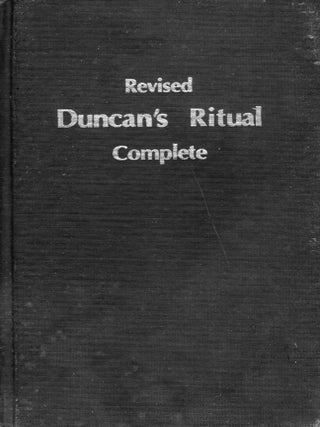 Item #359388 Duncan's Masonic Ritual and Monitor. Malcolm Duncan