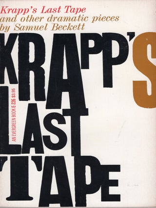 Item #362175 Krapp's Last Tape. Samuel Beckett