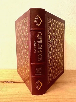 Item #362554 Queen of Angels (Leatherbound Signed First Edition). Greg Bear