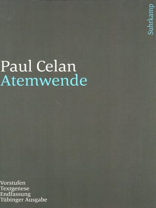 Item #365771 Werke. Tübinger Ausgabe. Paul Celan